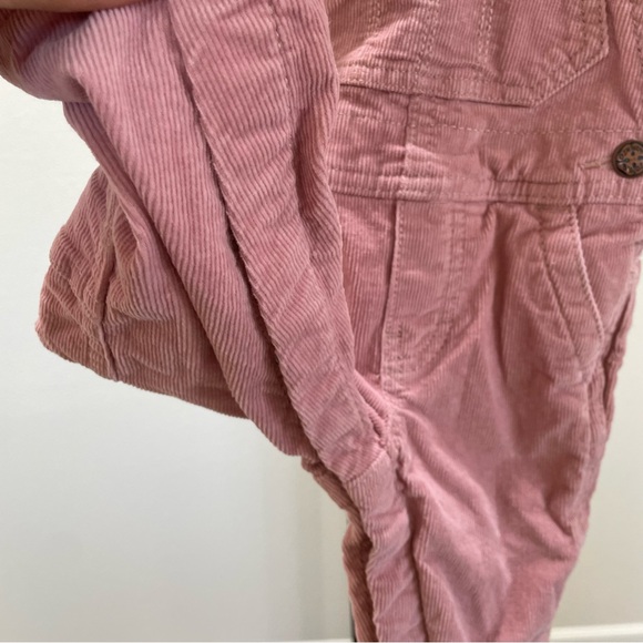 Oshkosh Baby Girl Pink Lined Corduroy Overalls 6 Months - Picture 3 of 7